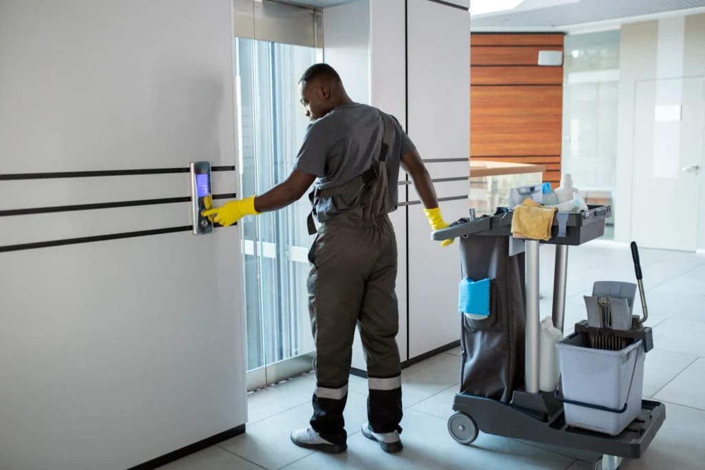 Commercial Cleaning Company on a Construction Site