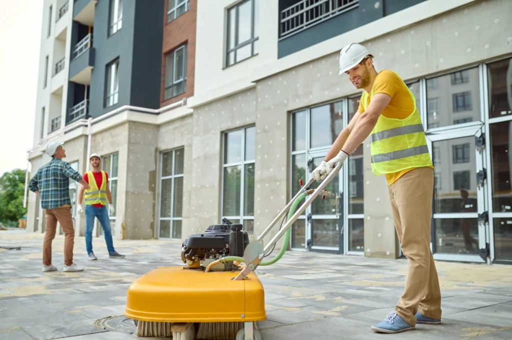 Commercial Cleaning Company on a Construction Site